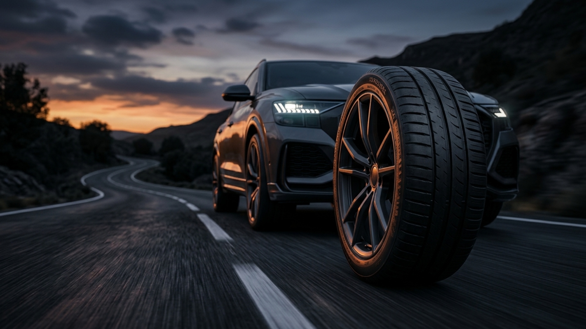 Road Master tyres on the road