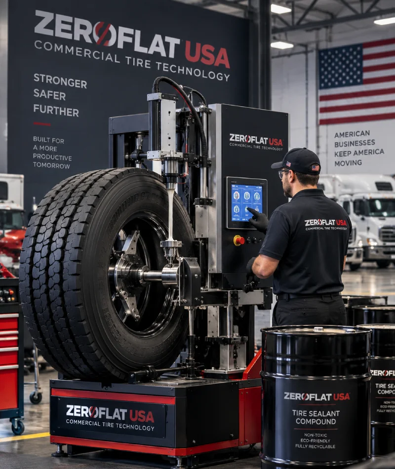 ZeroFlat USA commercial tire processing technology
