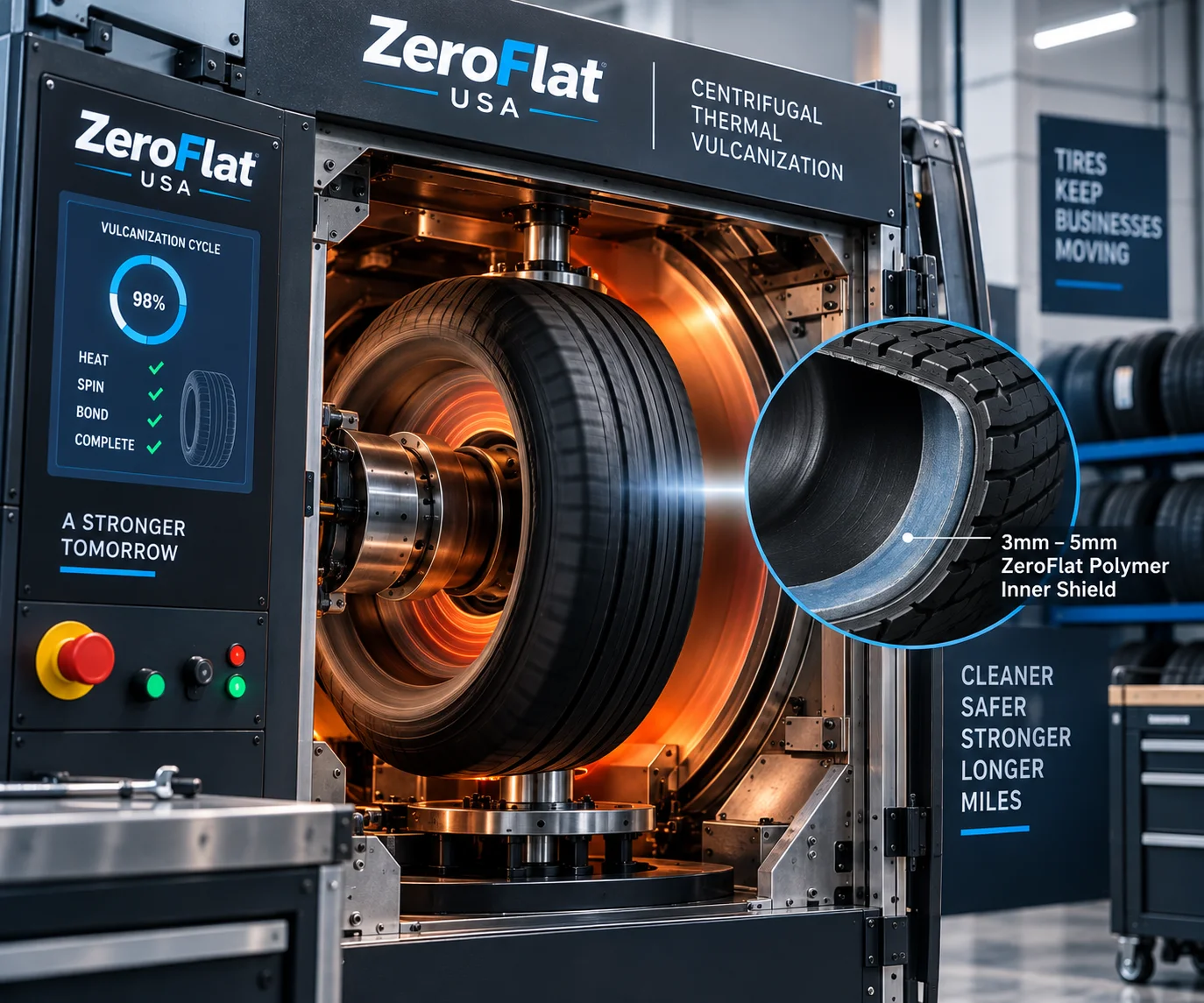 ZeroFlat Centrifugal Thermal Vulcanization